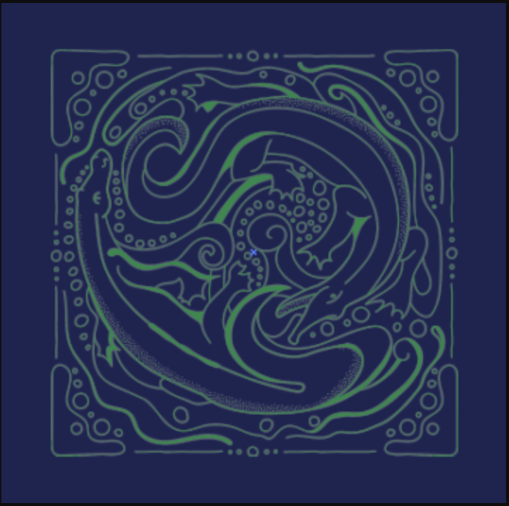 Nouveau Alligator Bandana (__x__)